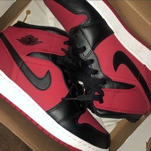 Jordan ones red and black